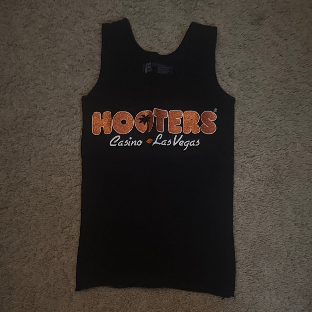 RARE Hooters Las Vegas Black Tank Top